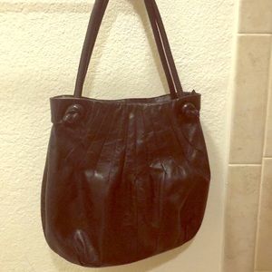 Black Hobo leather purse